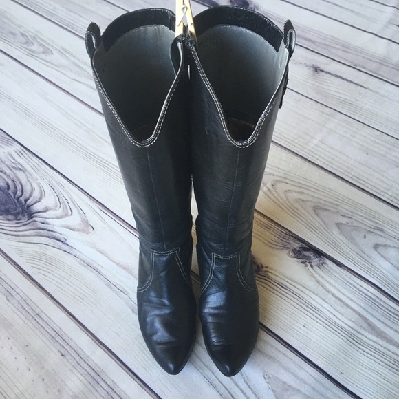 Black Leather Boots - Picture 3 of 16